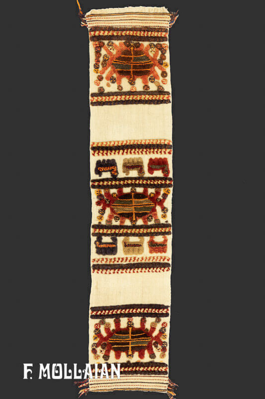Kilim Persiano (a tessitura piatta) con parte rilievo Raro Bakhtiari Antico n°:20279030